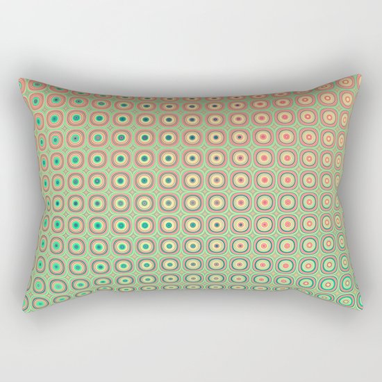 Shiny buttons retro pattern Rectangular Pillow