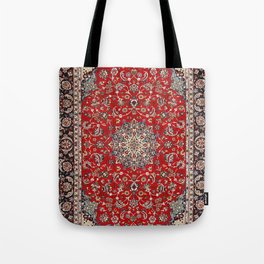 Fine Silk & Wool Isfahan Persian Rug Print Tote Bag