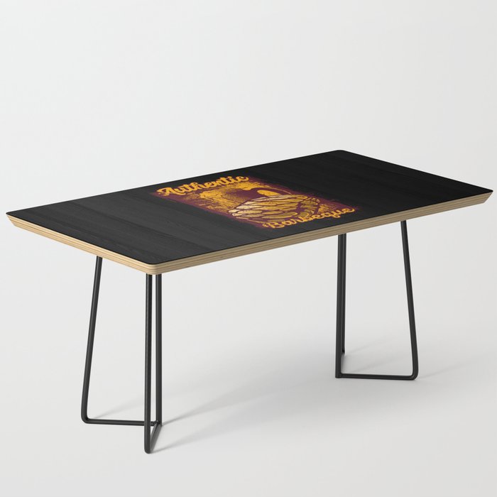Authentic BBQ Grill Grunge Illustration Coffee Table