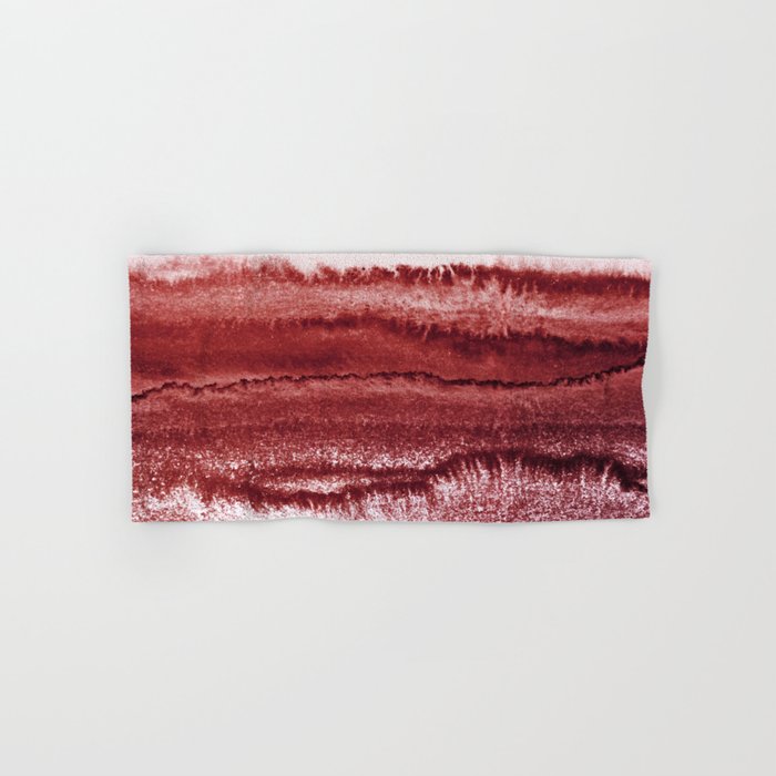 WITHIN THE TIDES BURNISH RED by Monika Strigel Hand & Bath Towel