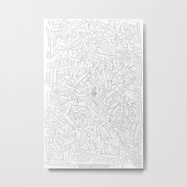 The Lego Movie — Colouring Book Version Metal Print | Graphic Design, Black and White, Movies & TV, Illustration 