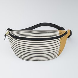 Mid Century Modern Minimalist Rothko Inspired Color Field With Lines Geometric Style Fanny Pack