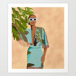 Casablanca Fashion Girl Art Print
