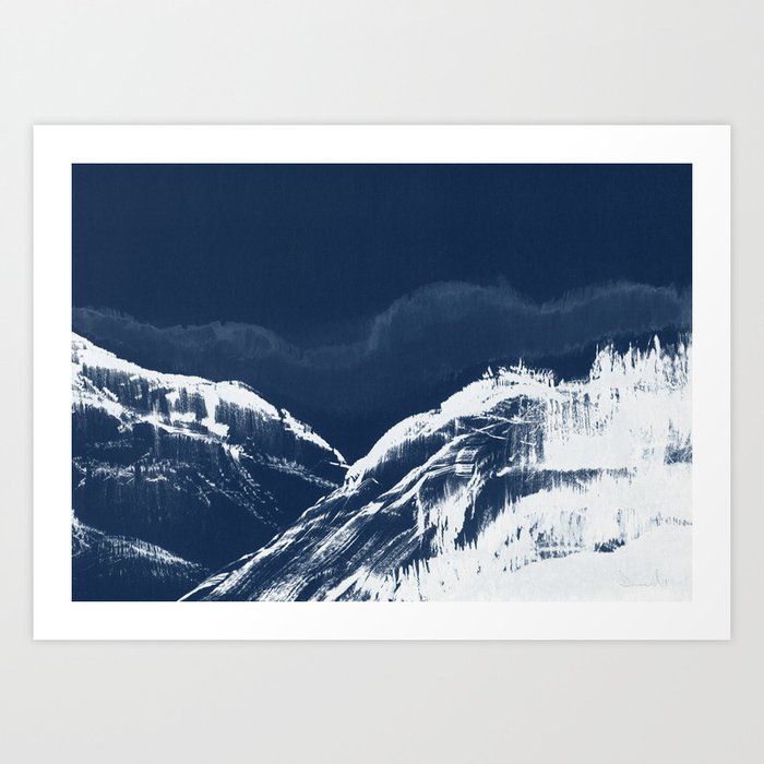 Blue Forest Art Print