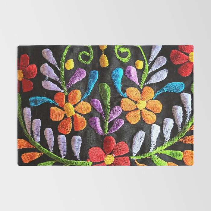 Red Mexican Flower Wrapping Paper by Tina Salazar