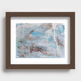 A Distant Valley Recessed Framed Print
