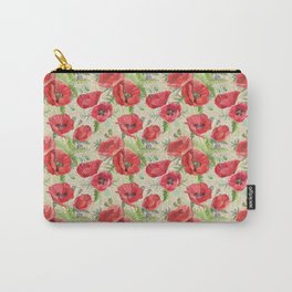 Cheerful Poppies Carry-All Pouch