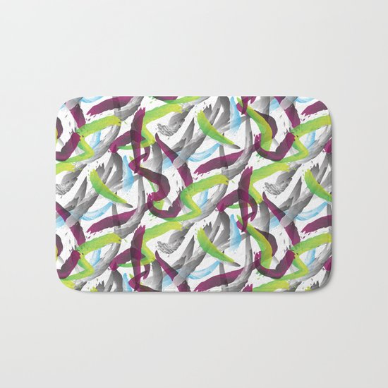 Purple shadows Pattern Bath Mat