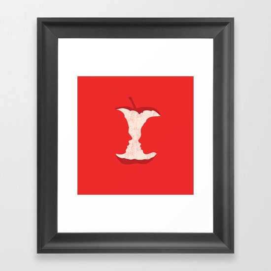 The apple of my eye Framed Art Print