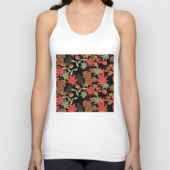 Autumn squirrel Unisex Tank Top