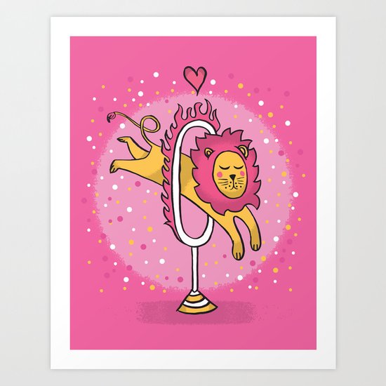 CIRCUS LION Art Print