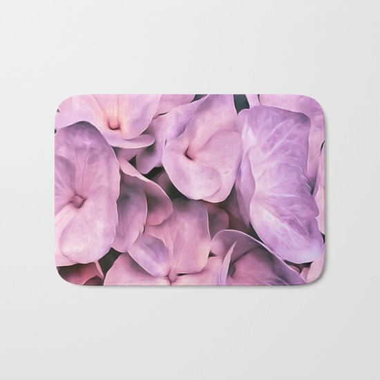 Hydrangea Beauty Pink Bath Mat