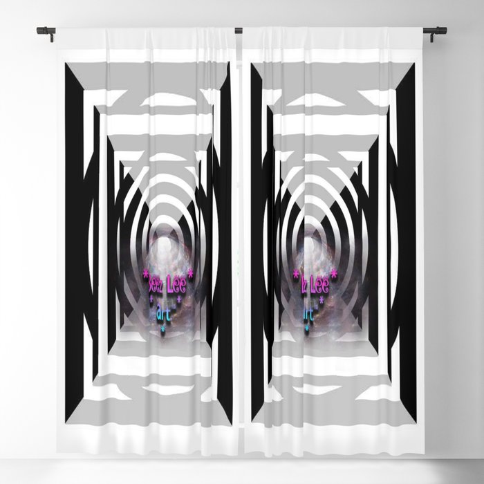 "Beez Lee Art : Light Bridge Ascension" Blackout Curtain