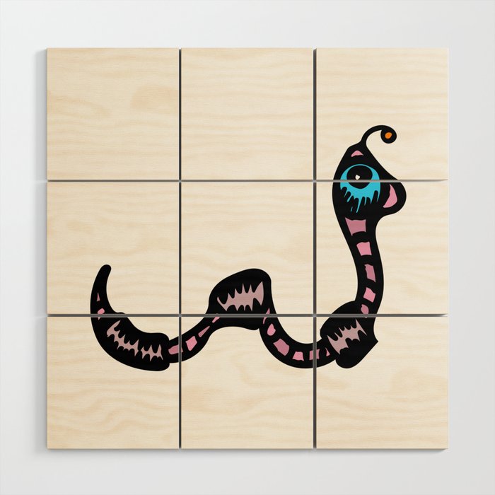 Worm Boi Wood Wall Art