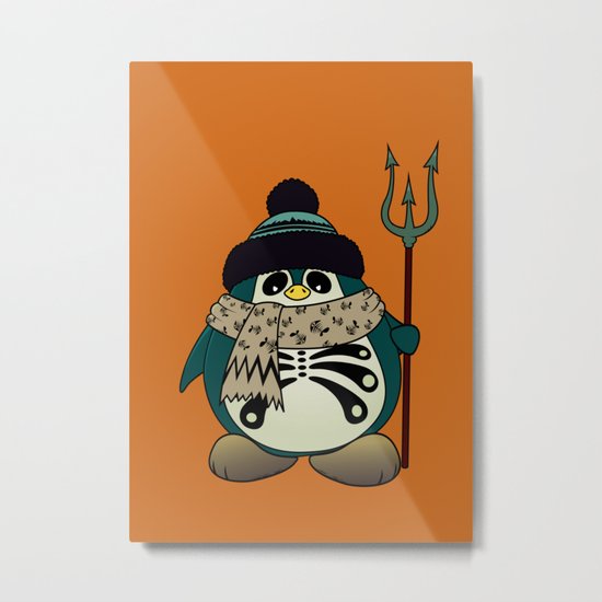 Harold The Penguin.Halloween character Metal Print