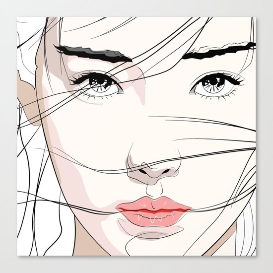 Under The Mask Canvas Print