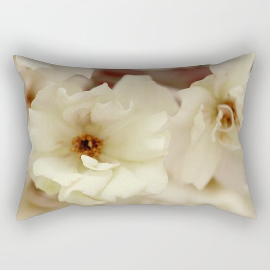 Vintage Dream Roses - JUSTART © Rectangular Pillow