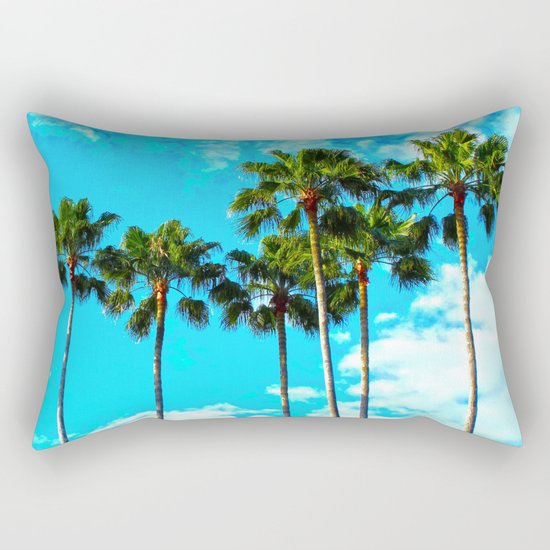 Tropical Palm Trees Rectangular Pillow