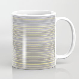 Soft Pantone Grey Stripes Coffee Mug