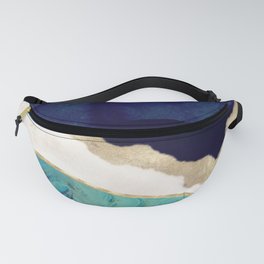 Teal Mountains Fanny Pack