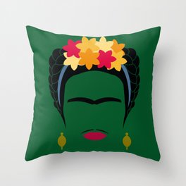 Frida Minimalista Throw Pillow