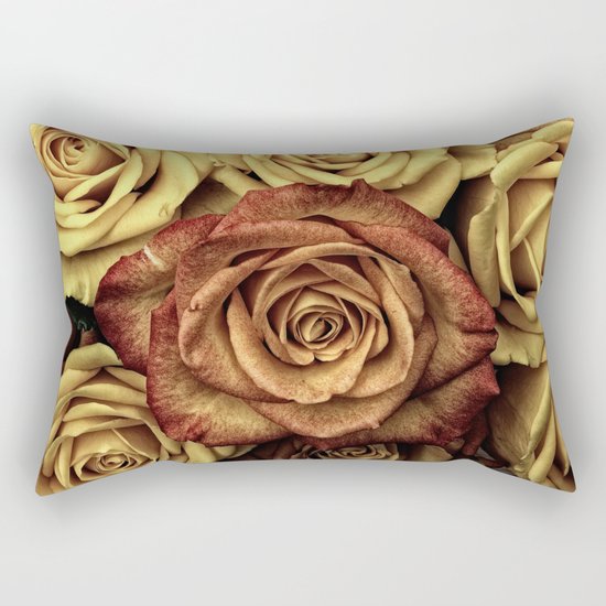 Vintage Roses Rectangular Pillow