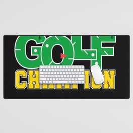 Mini Golf Champion Golfer Desk Mat