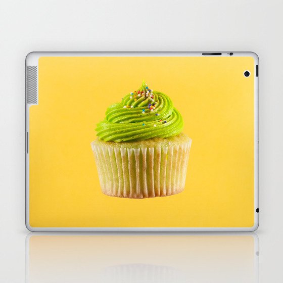 Cupcake Love | Lime Sprinkles on Sunshine Yellow Laptop & iPad Skin