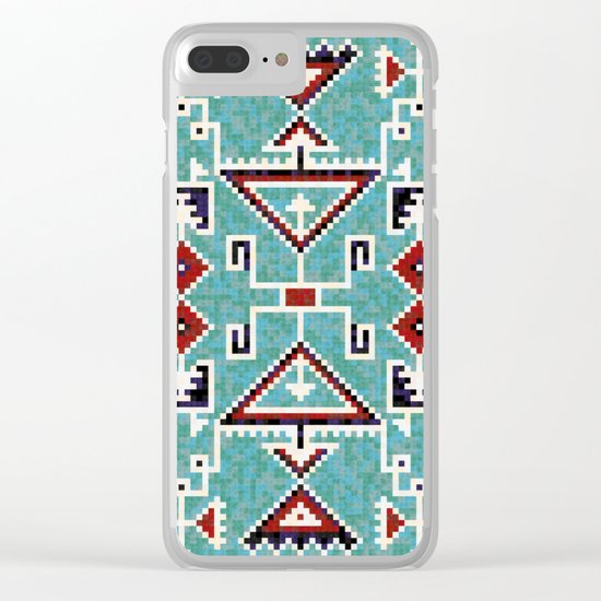 Native American Navajo pattern Clear iPhone Case