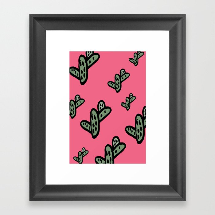 Cactus Love Print  Framed Art Print