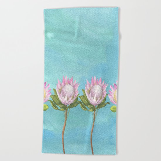 Lotus Beach Towel