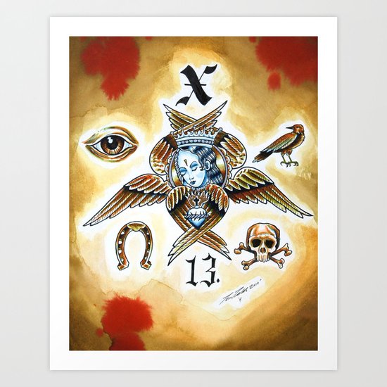 X 13 Art Print