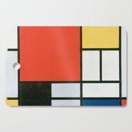 Piet Mondrian, Composition in red, yellow, blue and black Cutting Board
