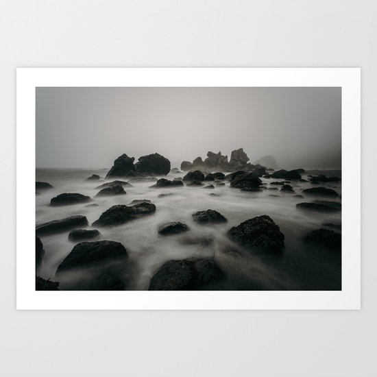 ocean shore Art Print