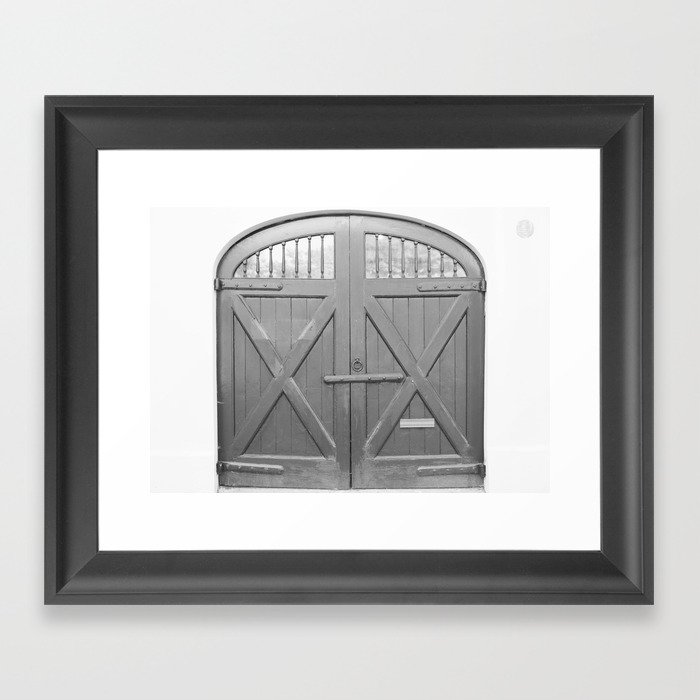 Carriage Doors - Charleston, SC Framed Art Print