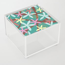 Colorful Flowers Jungle Acrylic Box