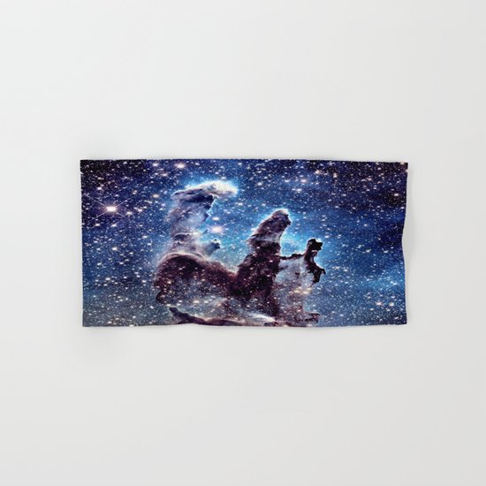 Pillars of Creation Smokey Blues Hand & Bath Towel