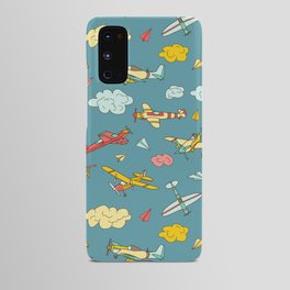 Cloudy Airplane Sky Android Case