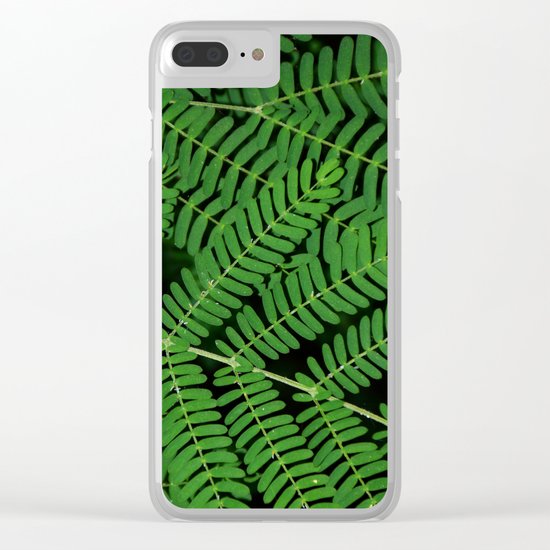 Green Ferns Clear iPhone Case