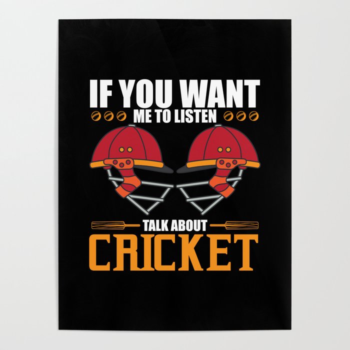 Talk About Cricket Cricketer Poster