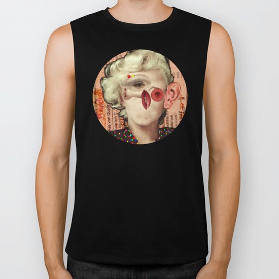 Mix Marilyn Collage 4 Biker Tank