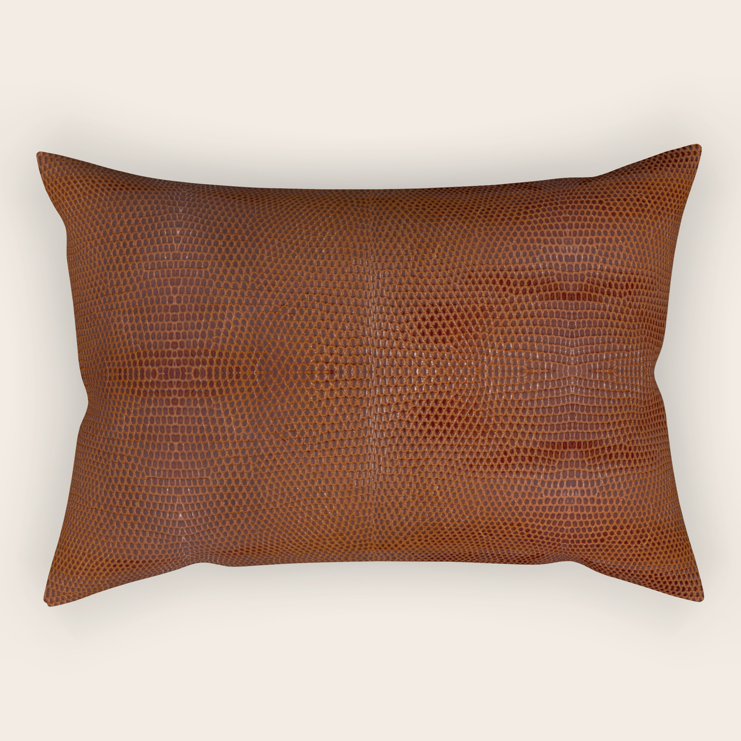 small leather pillow