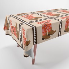 Howdy Cowgirl – Coral & Pink Tablecloth