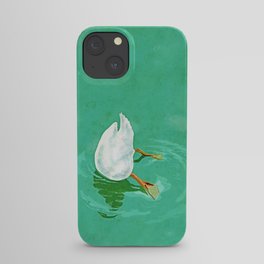 Duck diving iPhone Case