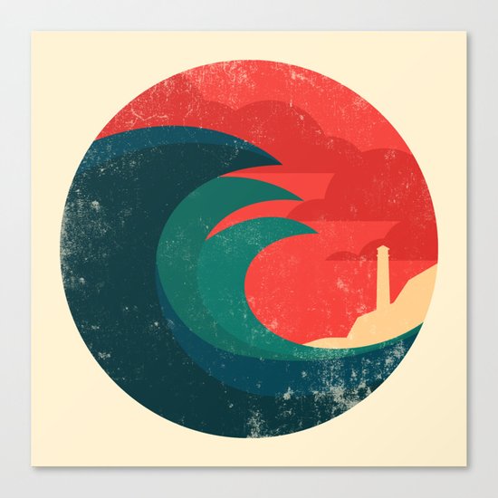 The wild ocean Canvas Print