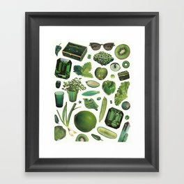 GREEN by Beth Hoeckel Framed Art Print