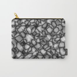 Chaotic bubbly inky of spherical molecules on dark glass. Carry-All Pouch