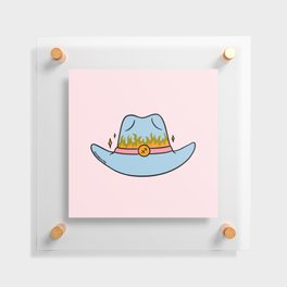 Sagittarius Cowboy Hat Floating Acrylic Print