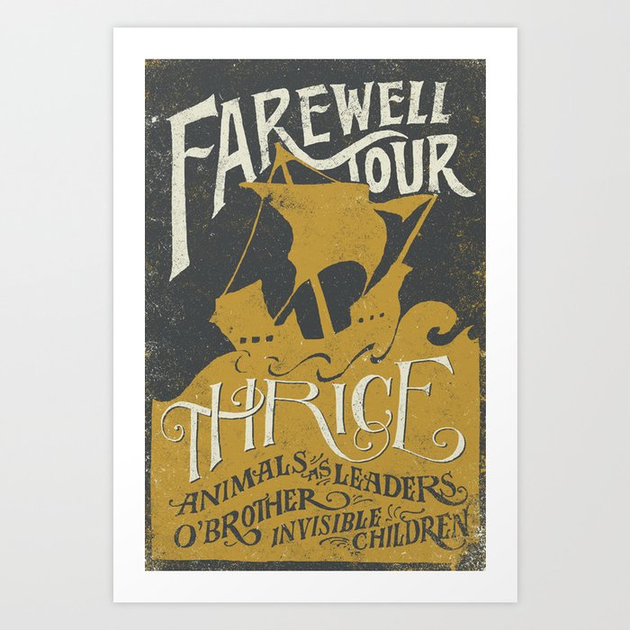Thrice Farewell Tour Alternate (Limited) Art Print
