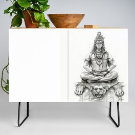 Lord Shiva Painting, Shiva Art, Meditation Shiva Portrait Credenza